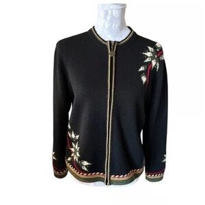 Womens Vintage Size L Dale of Norway Torino Olympic Games 2006 Wool Cardigan